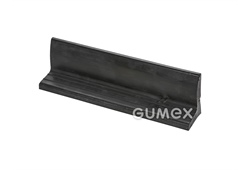Gummi Querträger, Höhe 32mm, ohne Textileinsatz, EPDM, schwarz, 